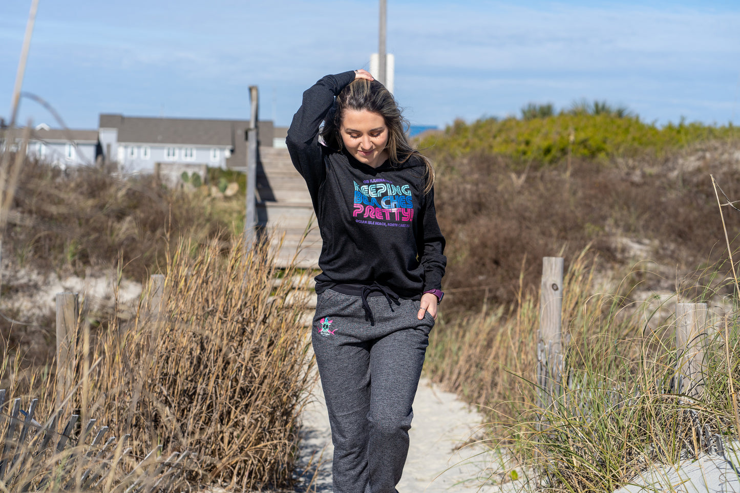 KahunaGirls "Keeping beaches pretty!" - Thin KA-Hoodie