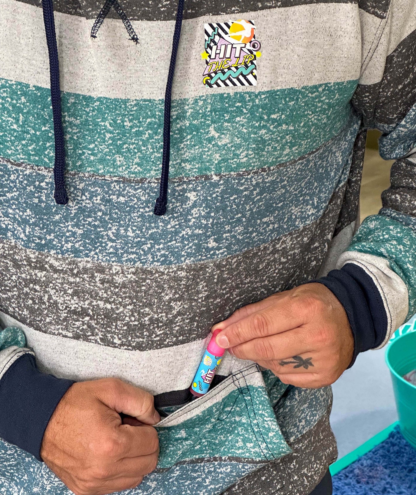 Tri-color Surf Hoodie