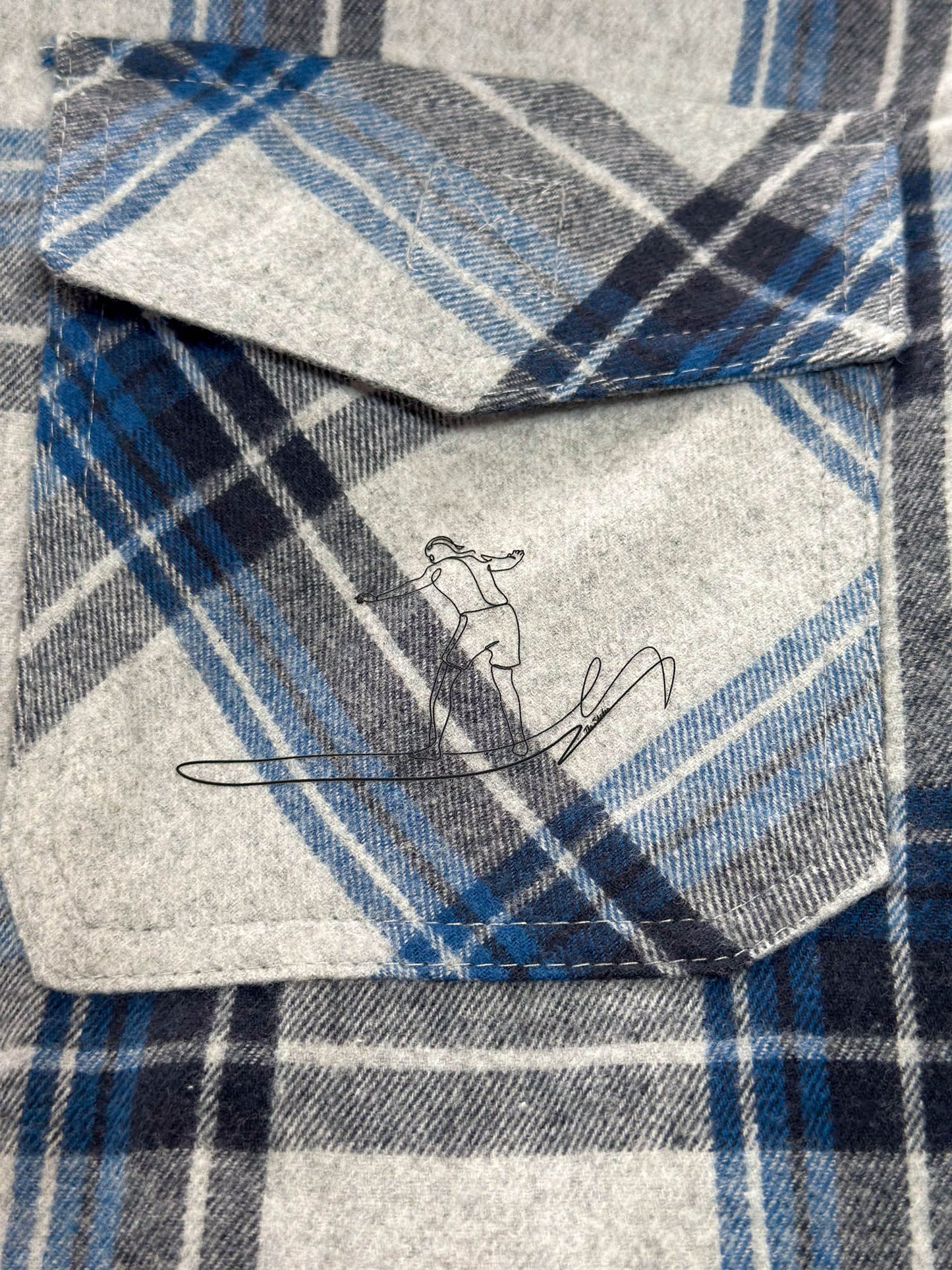 Post Surf ZIP-UP Flannel Hooded Jacket