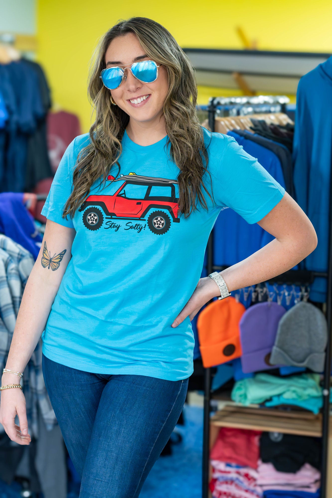 "Stay Salty!" Surf Jeep Tee
