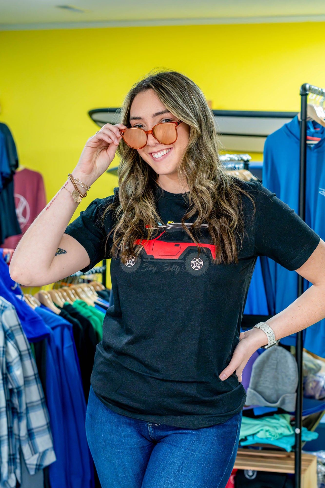 "Stay Salty!" Surf Jeep Tee