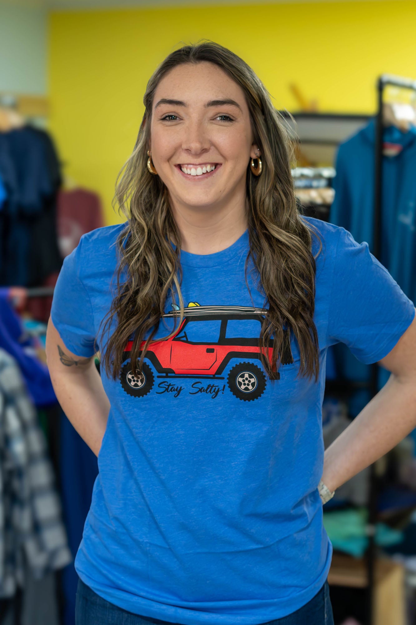 "Stay Salty!" Surf Jeep Tee