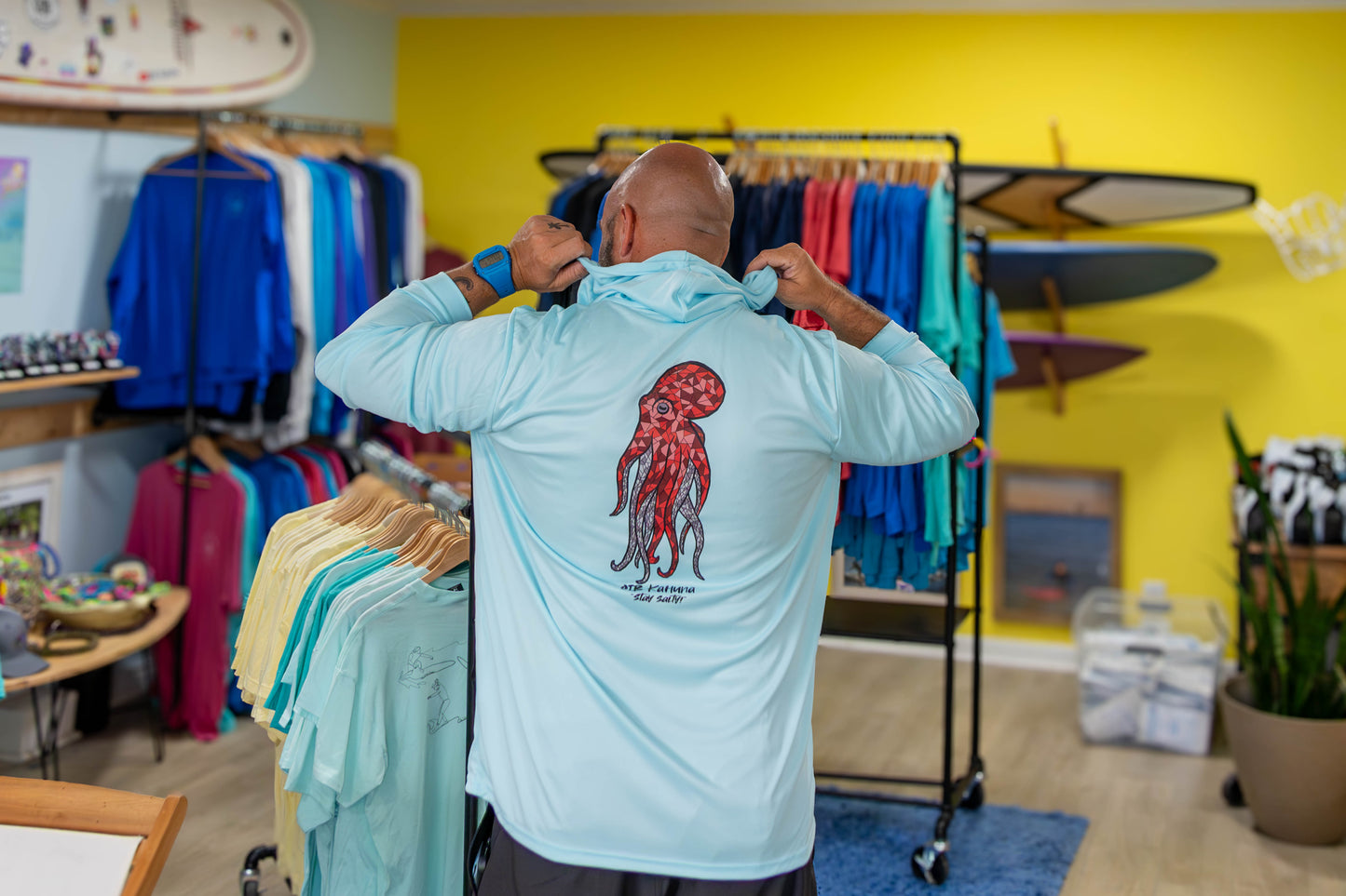 Salty Octopus Performance Hoodie