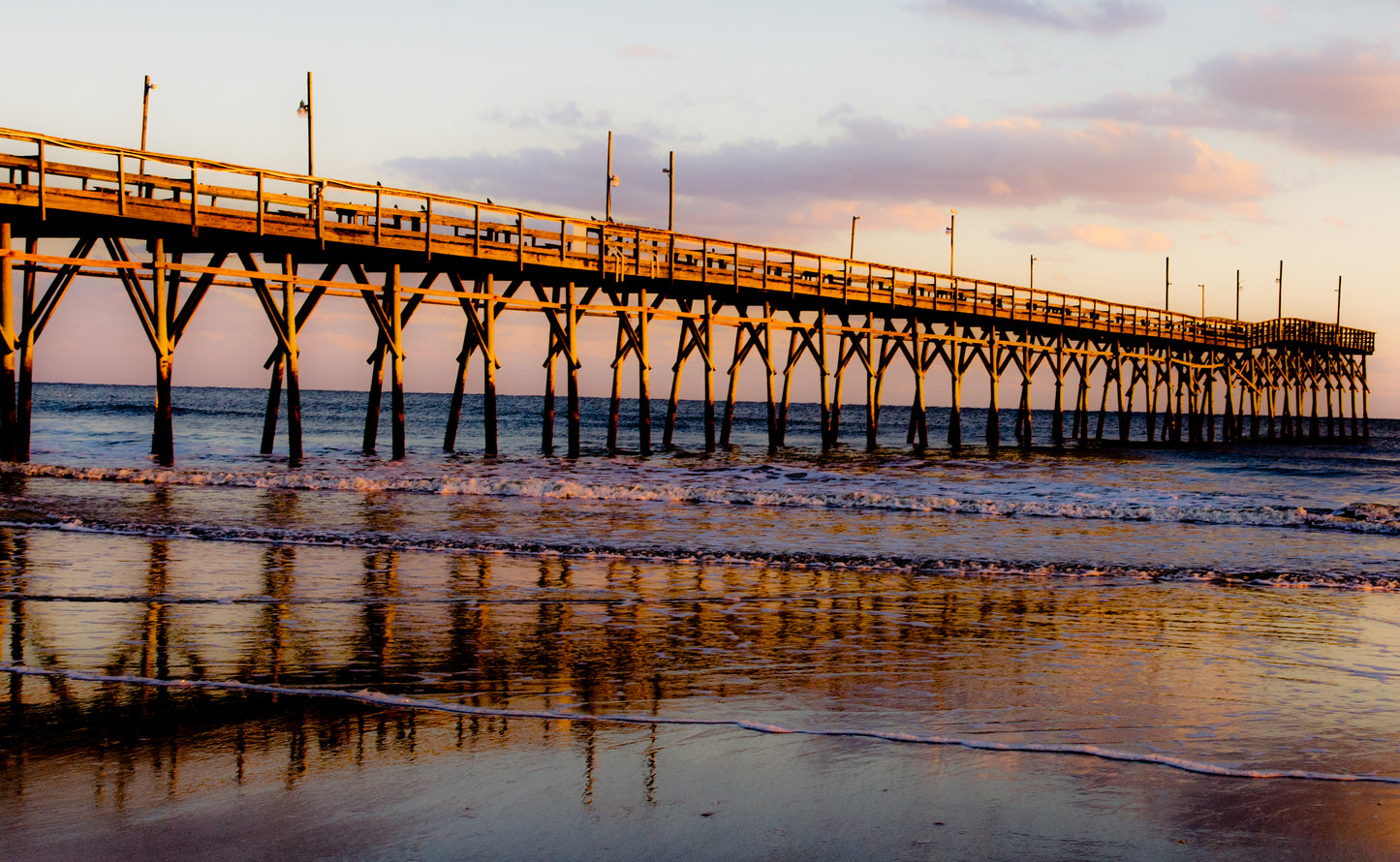 Sunset Beach Glass Prints