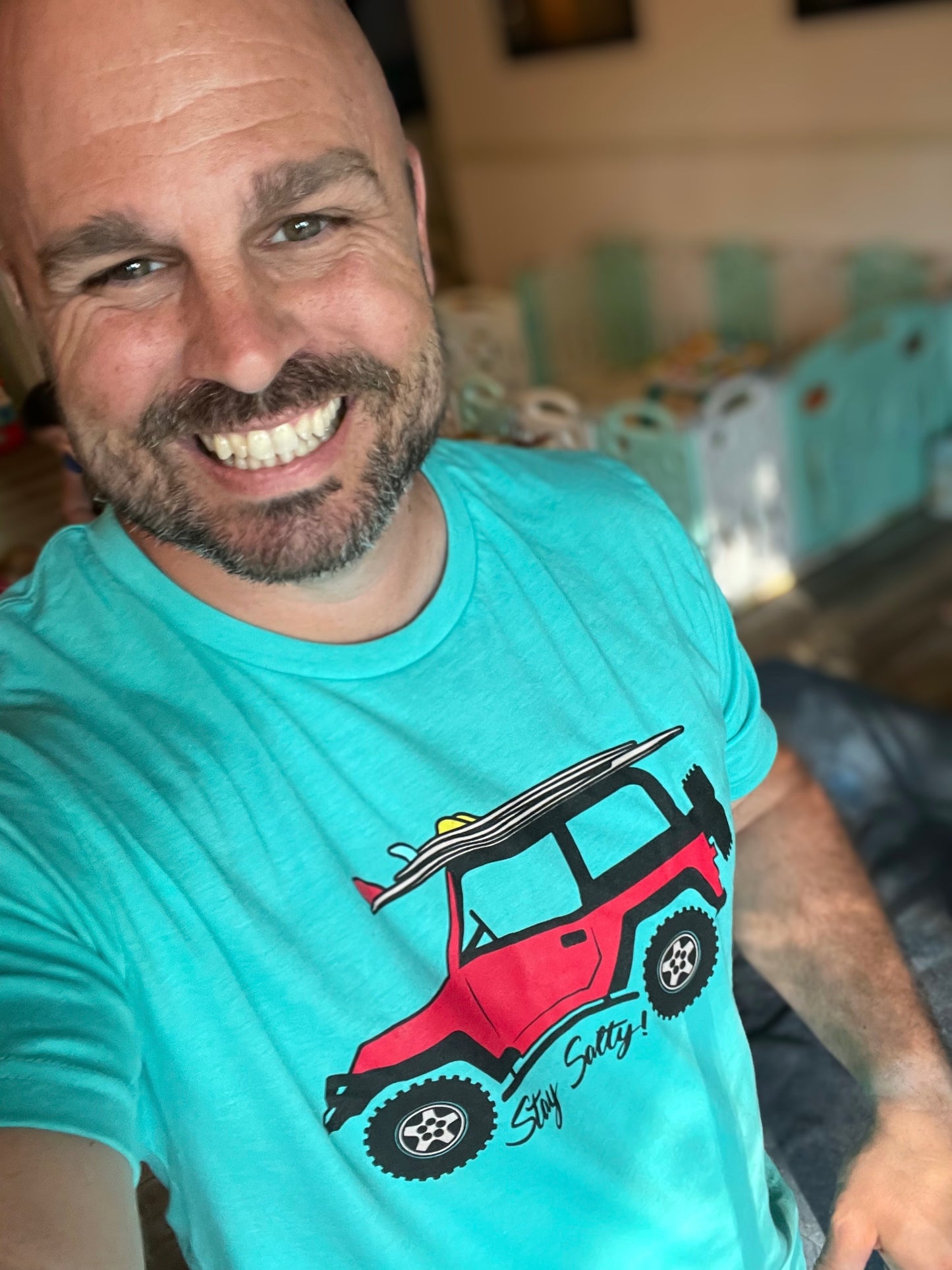 "Stay Salty!" Surf Jeep Tee