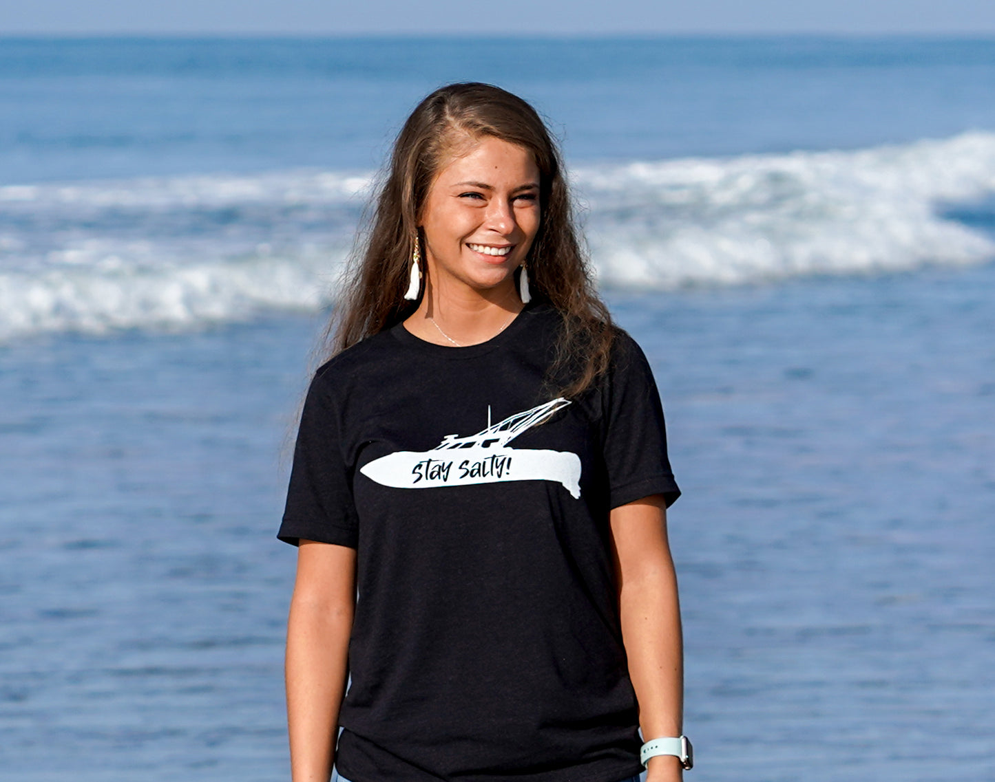 "Stay Salty!"™ Fishing Boat Tee