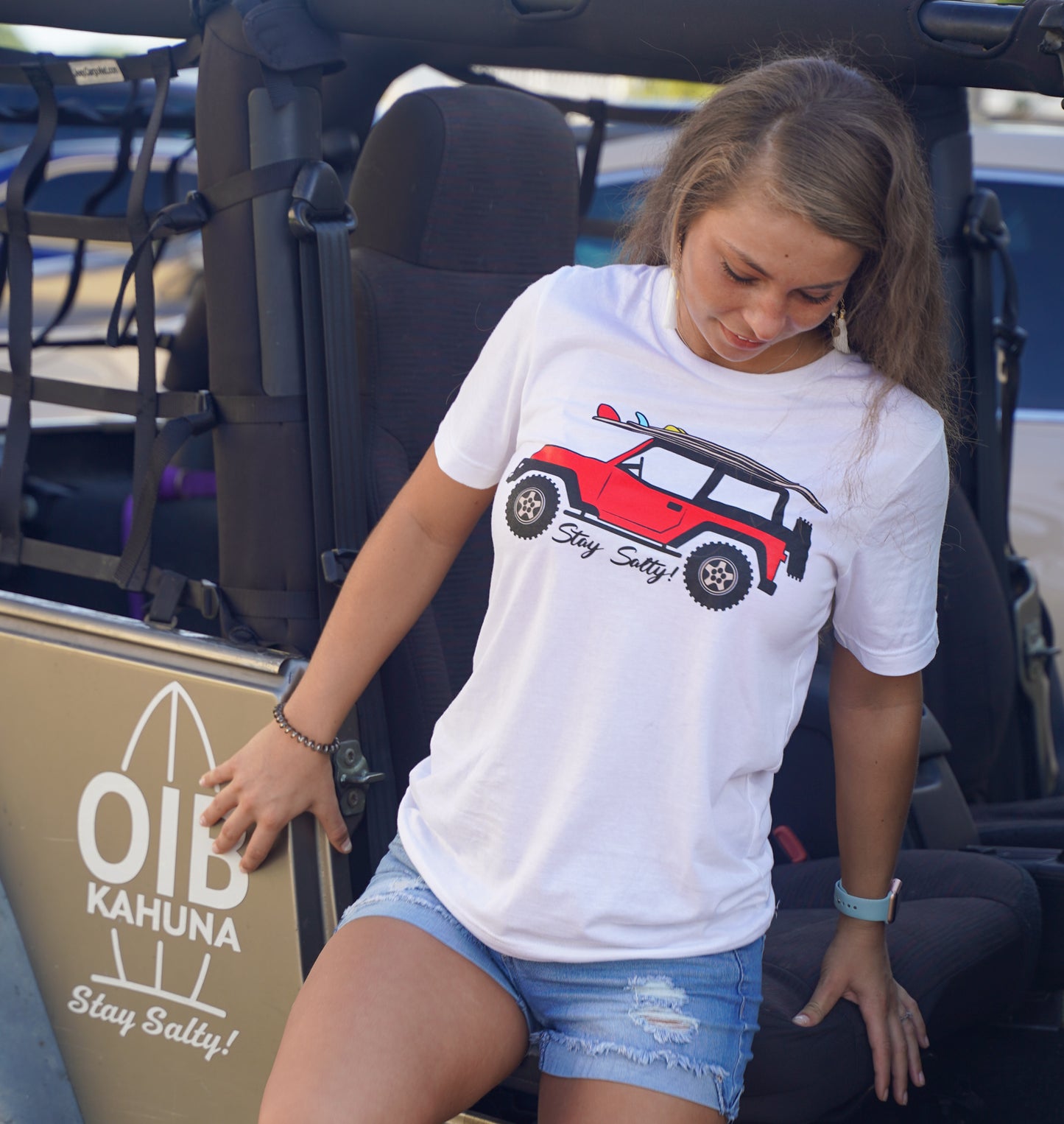 "Stay Salty!" Surf Jeep Tee