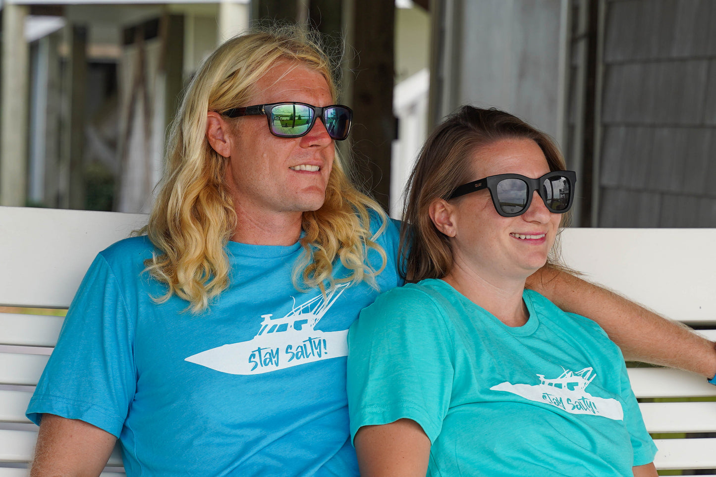 "Stay Salty!"™ Fishing Boat Tee