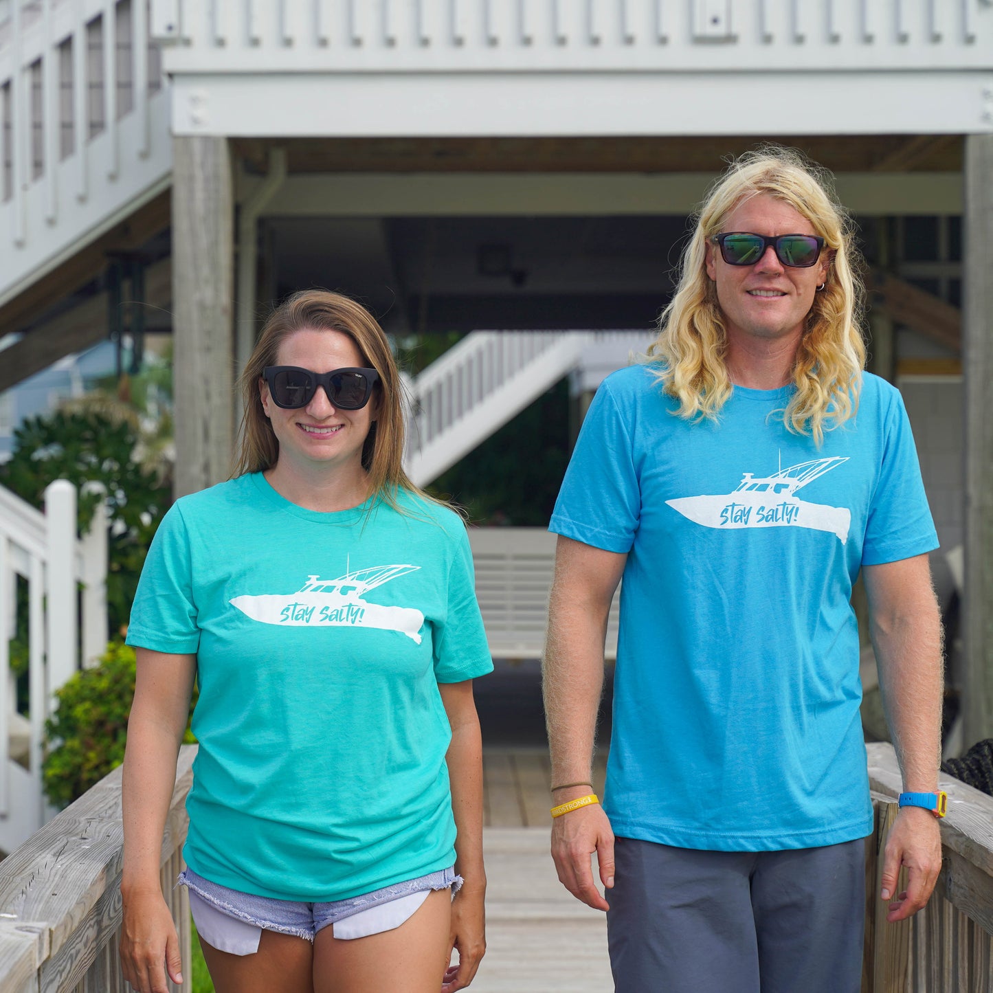 "Stay Salty!"™ Fishing Boat Tee