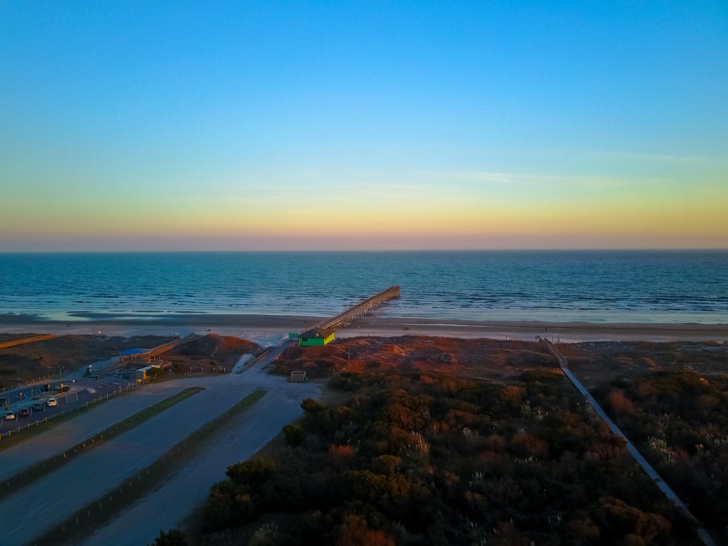 Sunset Beach Glass Prints