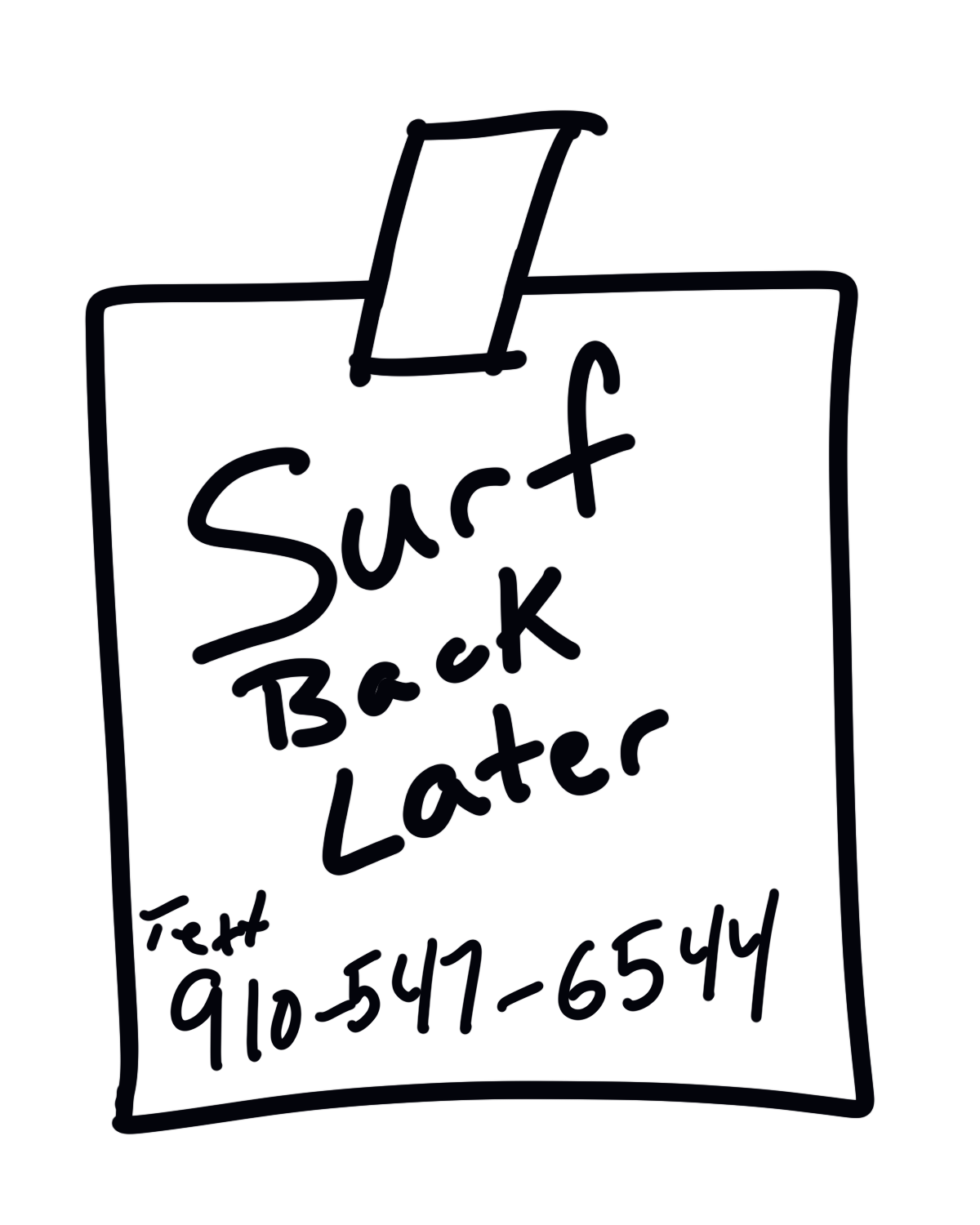 Note on the Door Surf Shop - KA-HOODIE