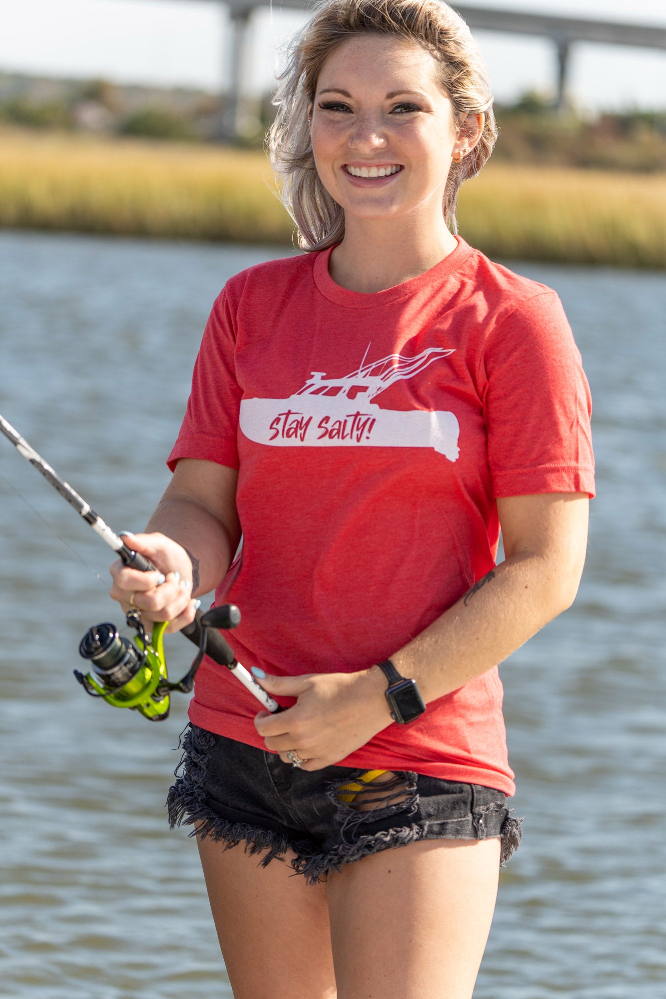 "Stay Salty!"™ Fishing Boat Tee