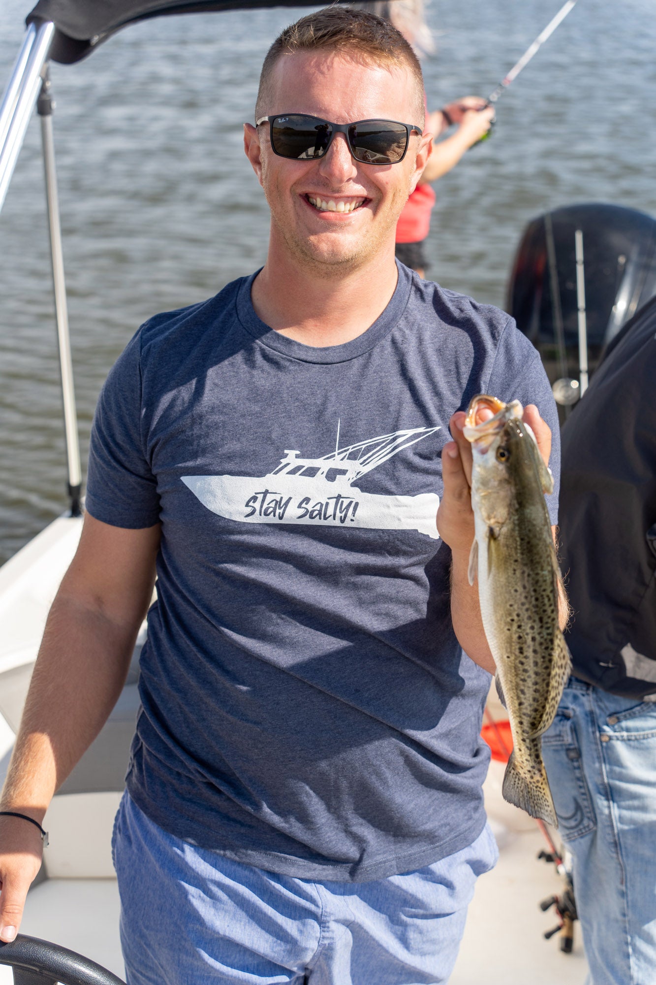 "Stay Salty!"™ Fishing Boat Tee