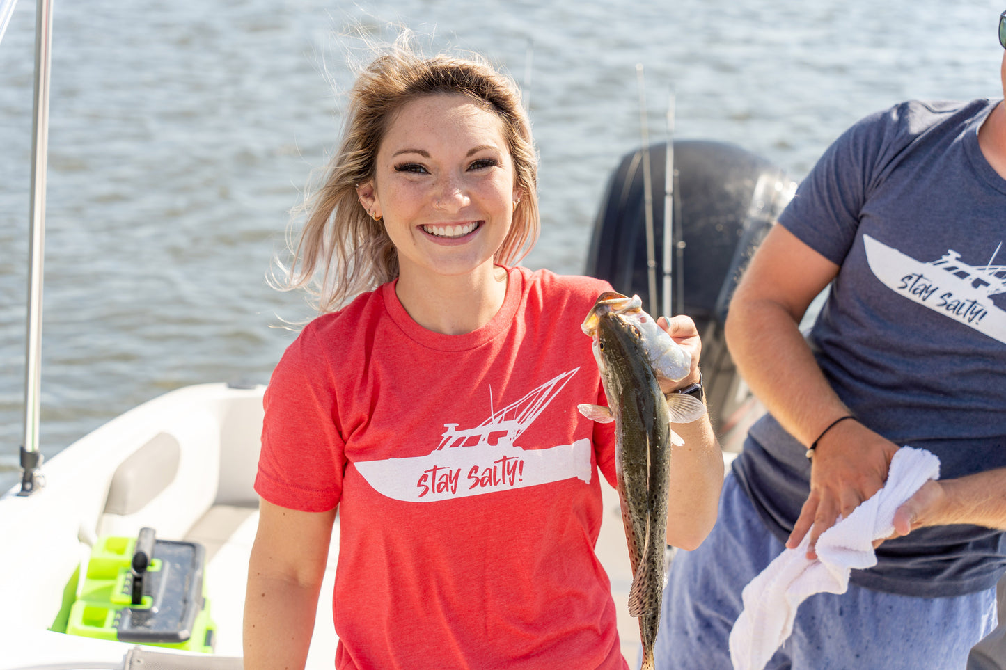 "Stay Salty!"™ Fishing Boat Tee