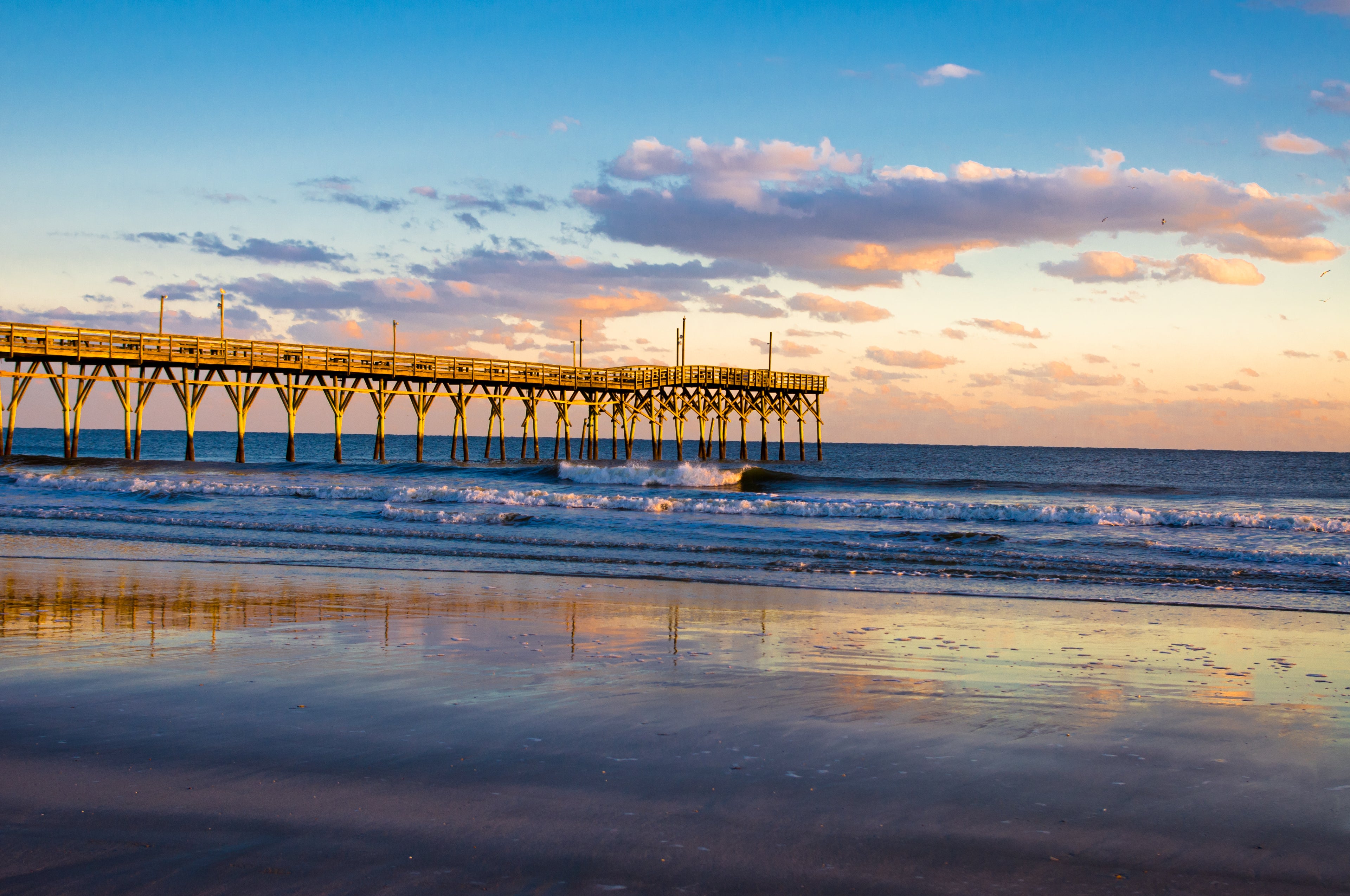 Sunset Beach Glass Prints