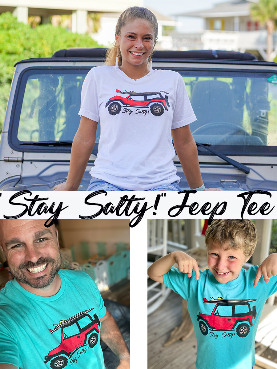 "Stay Salty!" Surf Jeep Tee